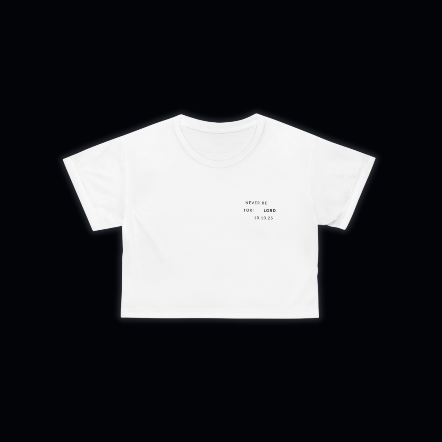 "Never Be" Crop Top Tee