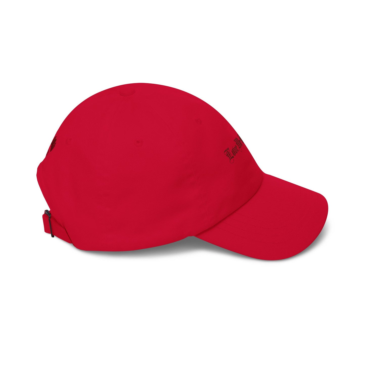 Dad Cap — "Love Me Over You" Embroidered Vintage Script
