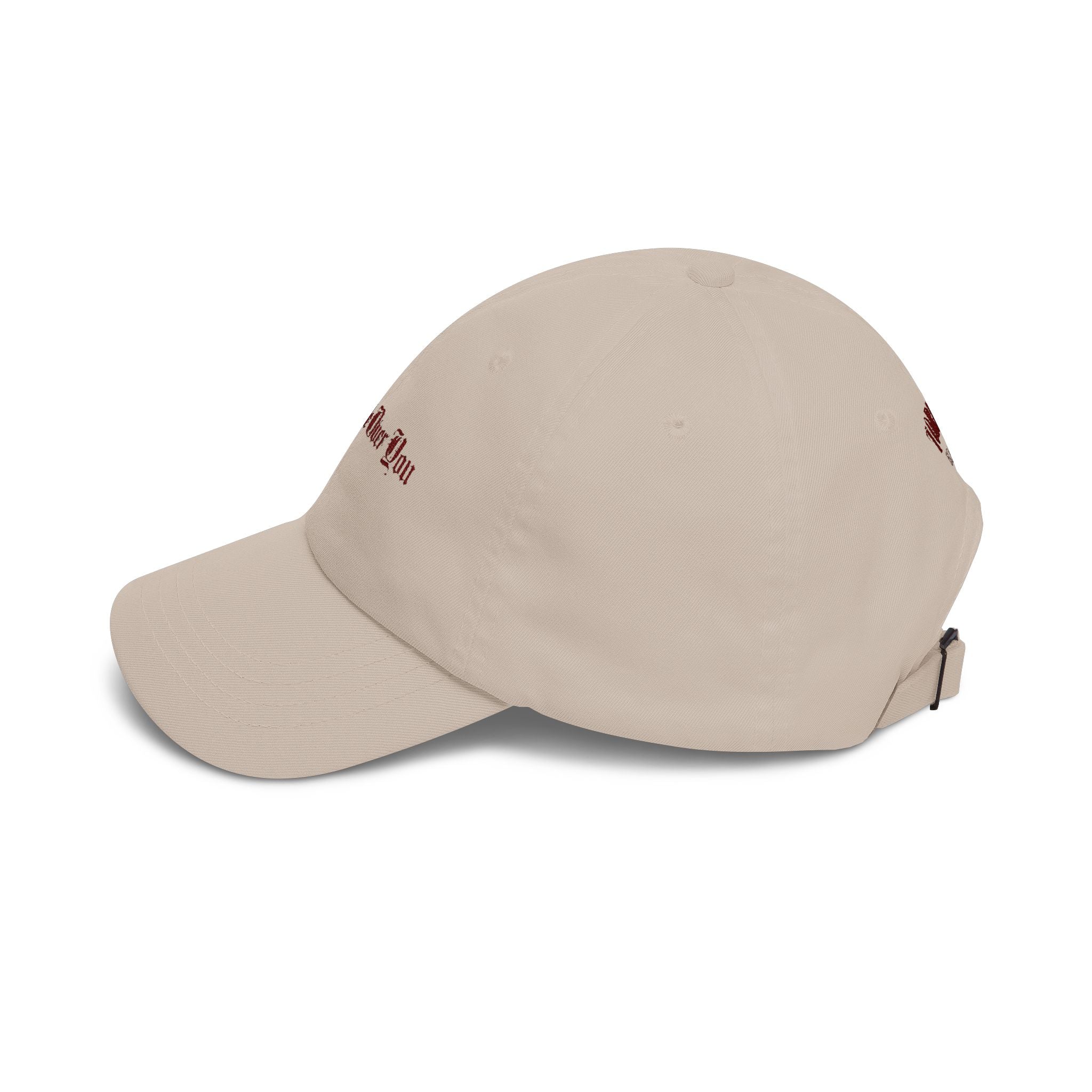 Dad Cap — "Love Me Over You" Embroidered Vintage Script