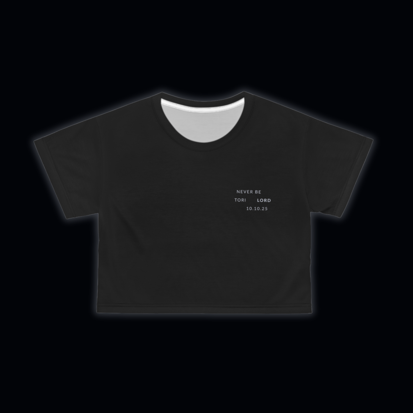 "Never Be" Crop Top Tee
