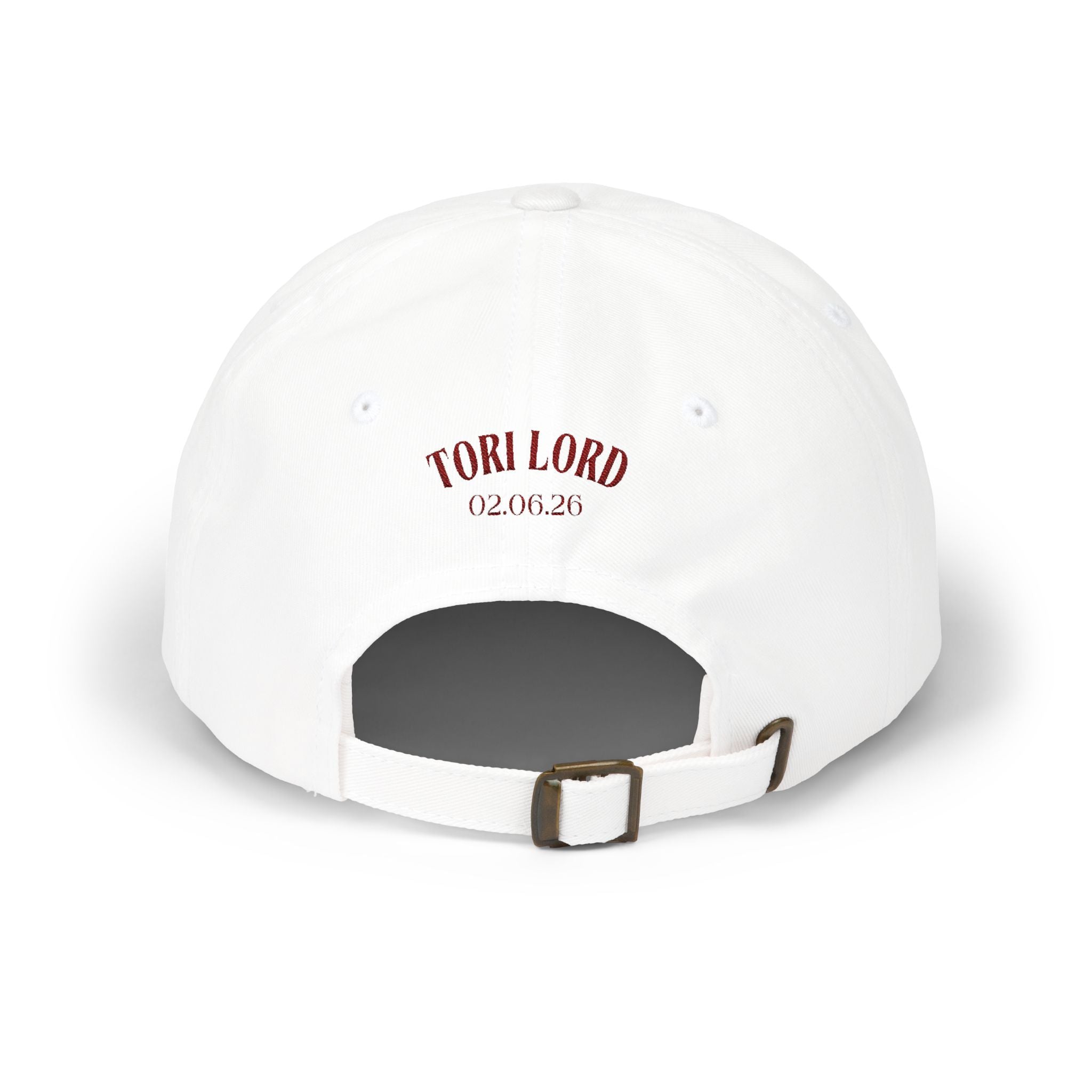 Dad Cap — "Love Me Over You" Embroidered Vintage Script